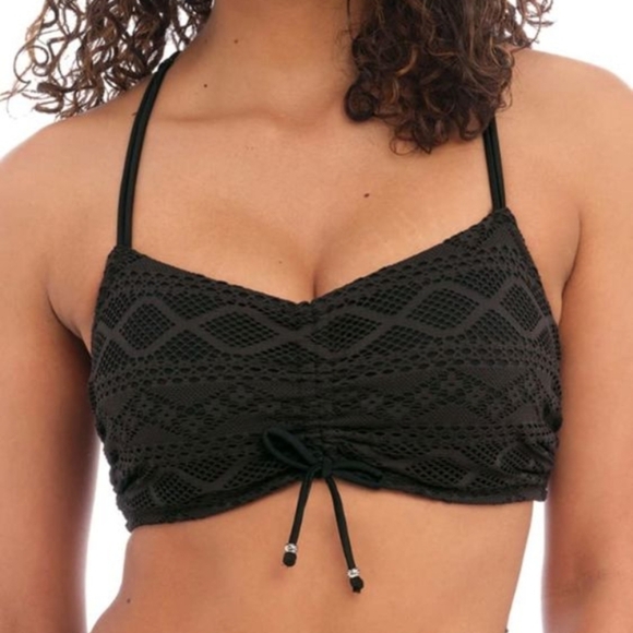 Freya Other - Freya Black Textured Bikini Top, New w Tag, Size M (34D)